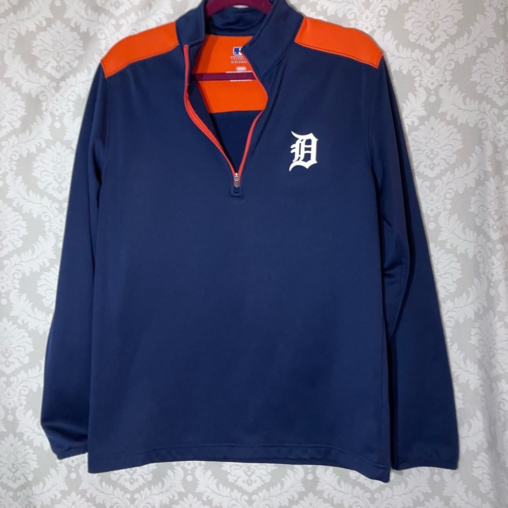 Detroit Tigers Mens Half-Zip Pullover M Genuine Merchandise